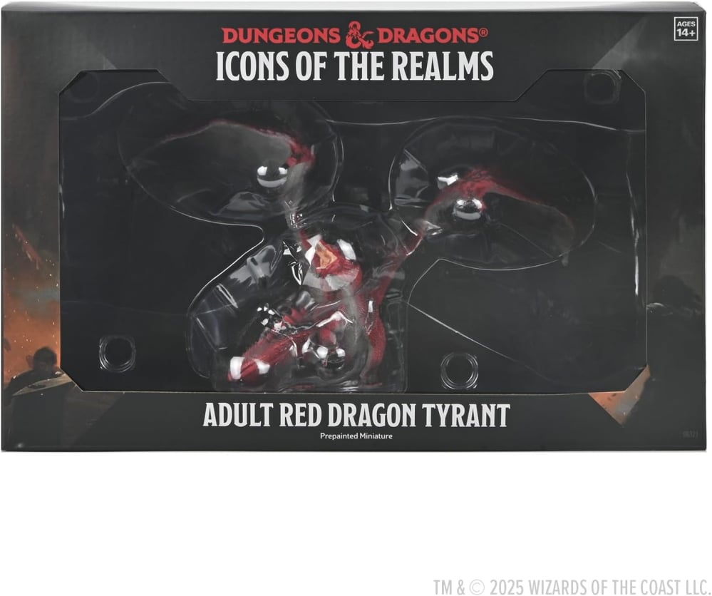 Dungeons & Dragons Icons of the Realms – Adult Black Dragon Miniature [2]