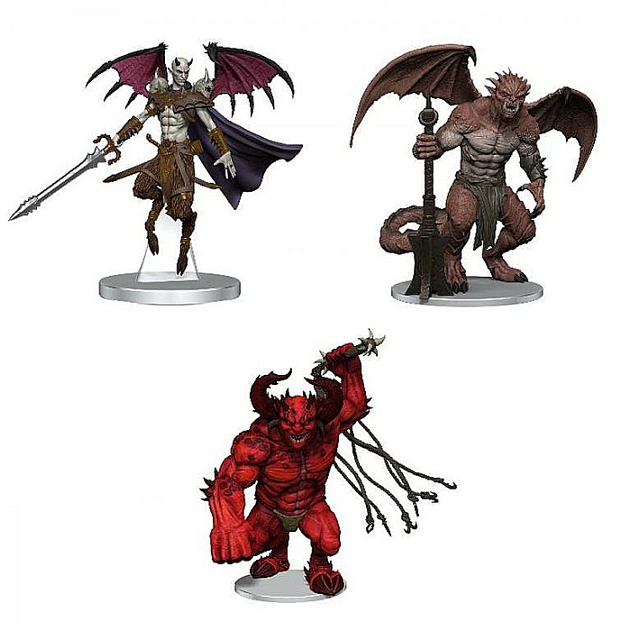 Dungeons & Dragons Icons of the Realms Miniatures: Archdevils - Hutijin, Moloch, Titivilus [1]