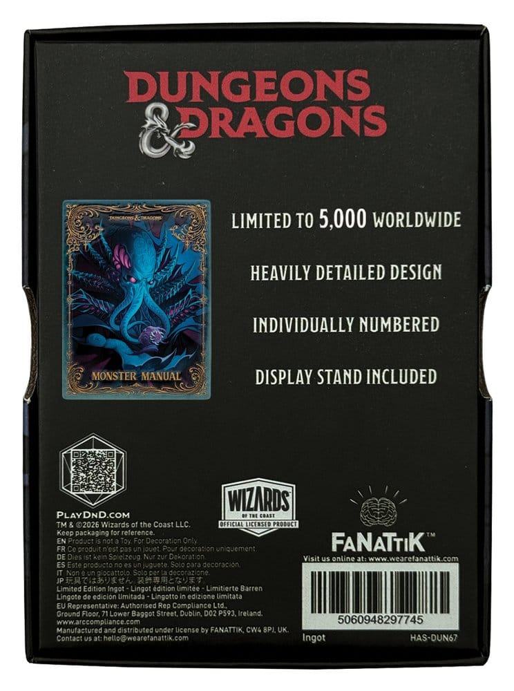 Dungeons & Dragons Monster Manual Alternate Cover Metal Ingot - Limited Edition [3]