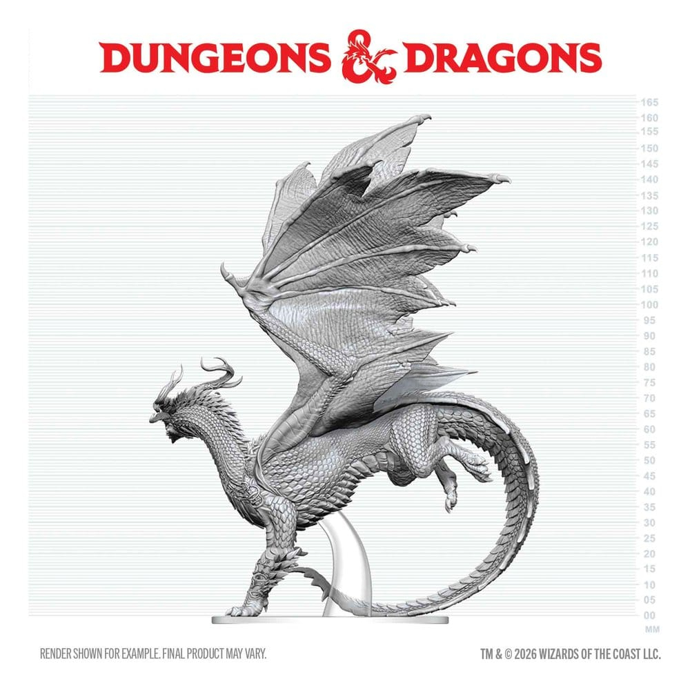 Dungeons & Dragons Nolzur's Marvelous Miniatures Unpainted Miniature Adult Spirit Dragon 24 cm [4]