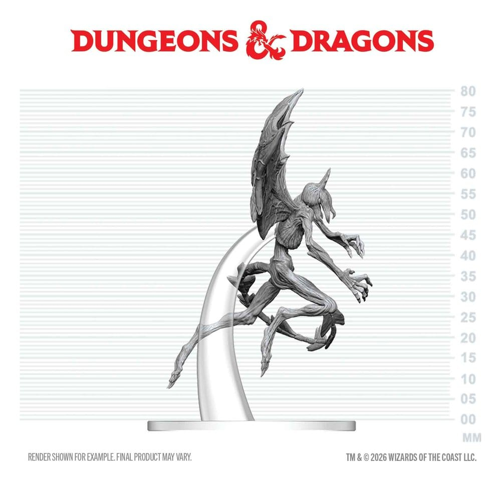 Dungeons & Dragons Nolzur's Marvelous Miniatures Unpainted Miniature Nightgaunt 17 cm [3]