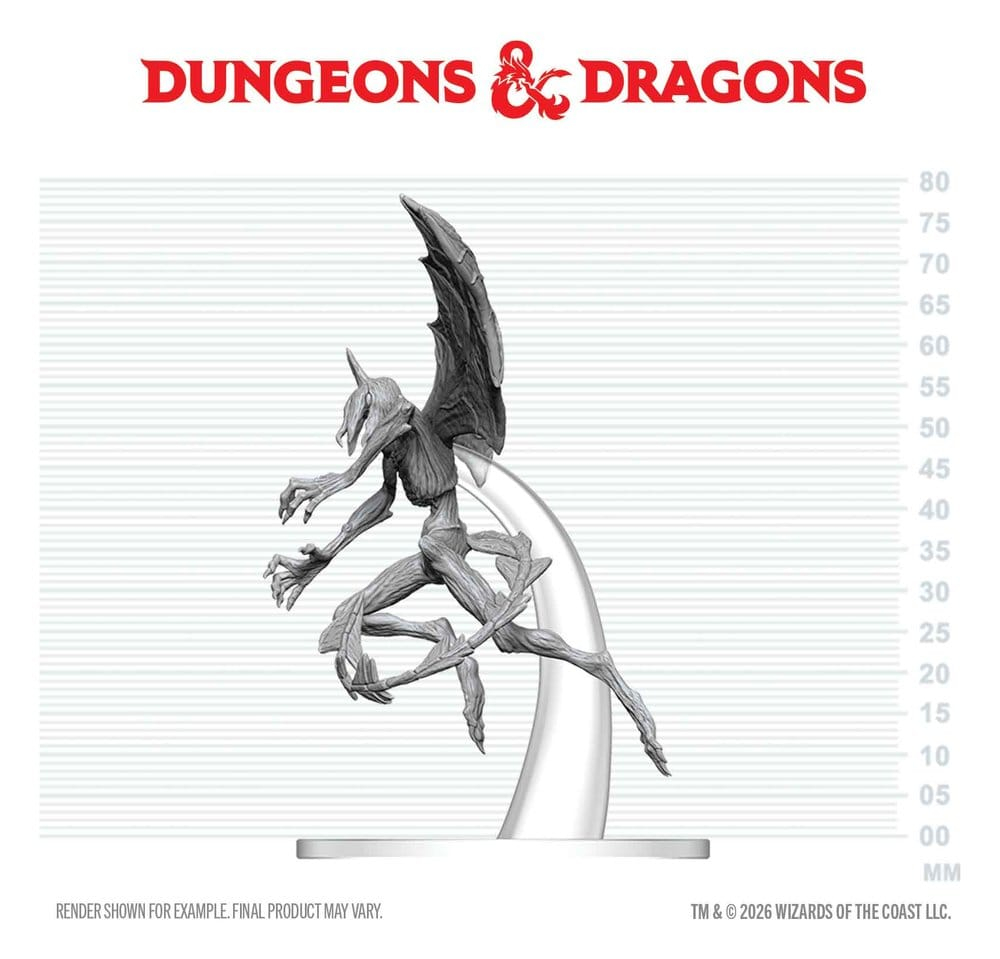 Dungeons & Dragons Nolzur's Marvelous Miniatures Unpainted Miniature Nightgaunt 17 cm [4]