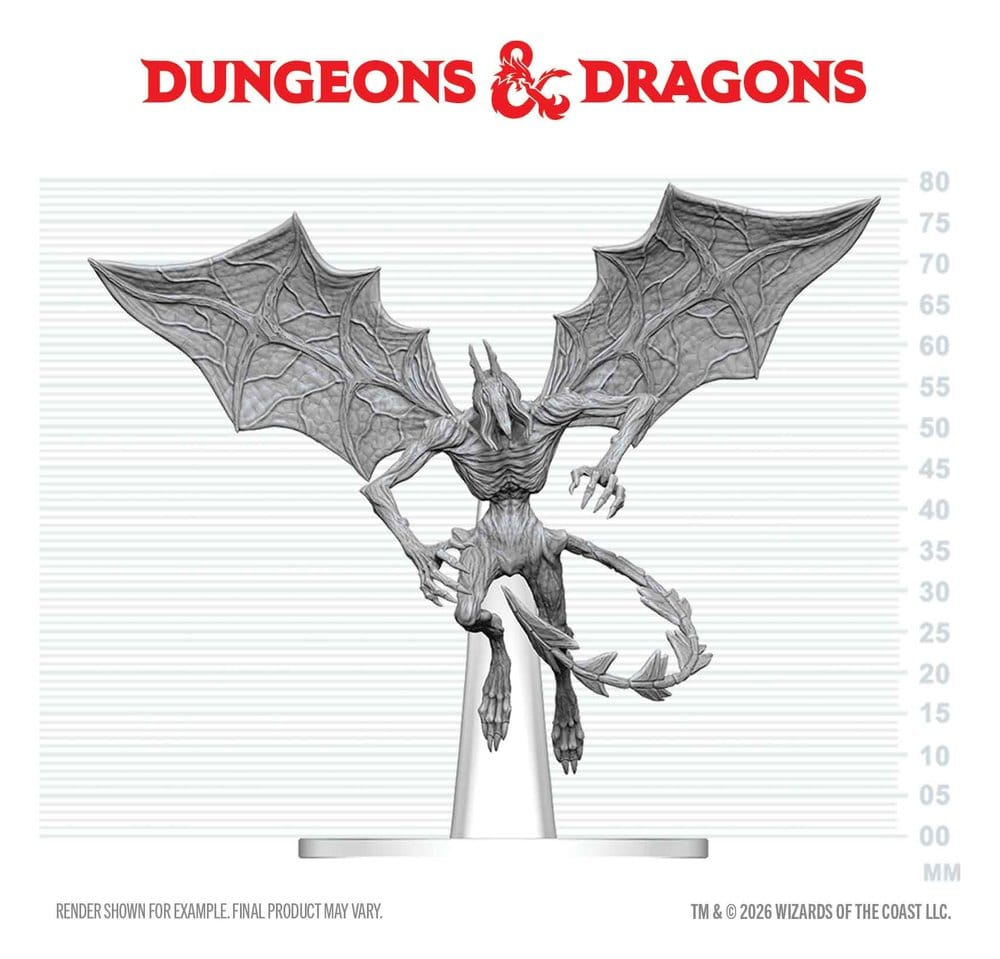 Dungeons & Dragons Nolzur's Marvelous Miniatures Unpainted Miniature Nightgaunt 17 cm [2]
