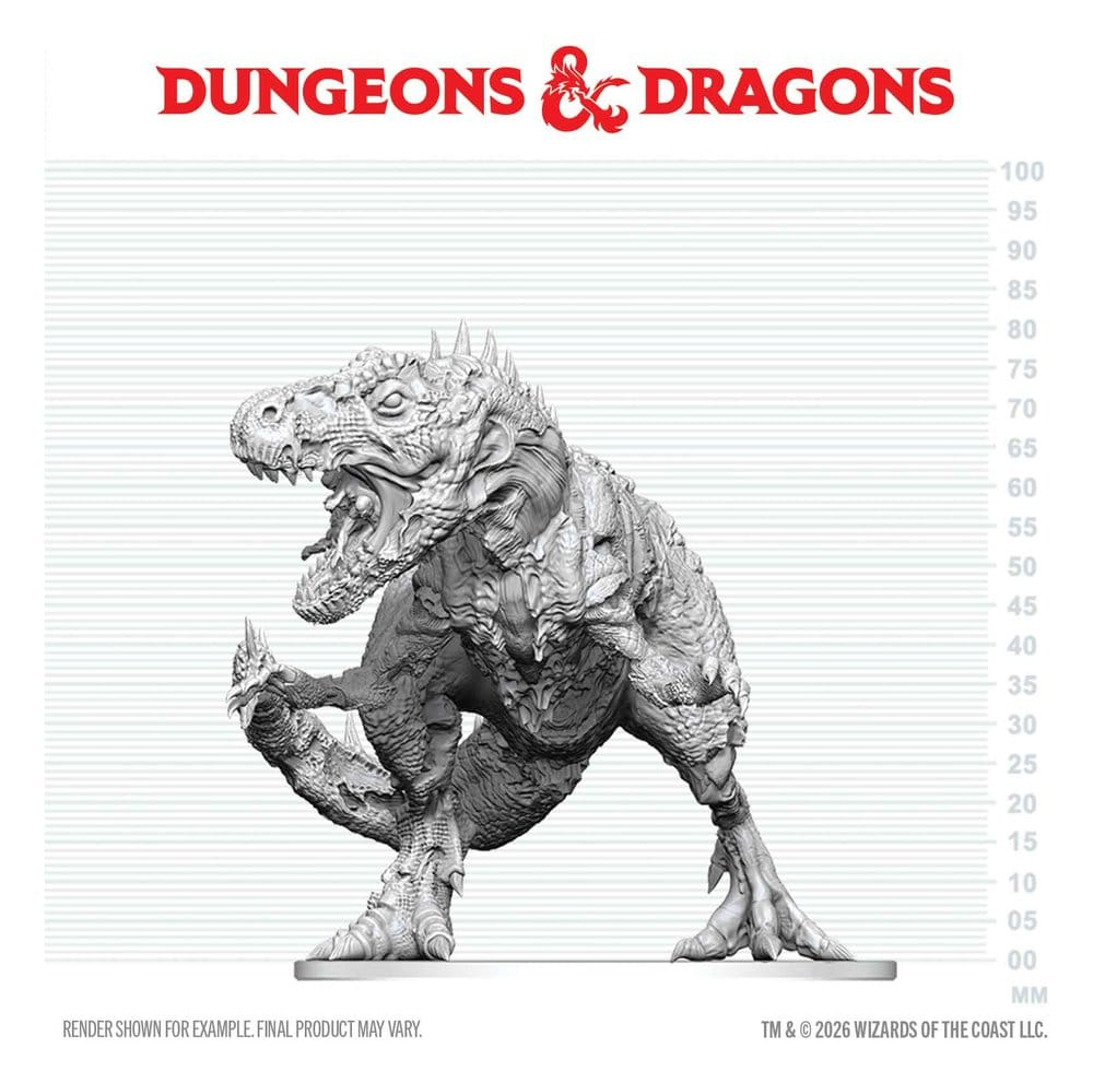Dungeons & Dragons Nolzur's Marvelous Miniatures Unpainted Miniature Tyrannosaurus Zombie 20 cm [2]