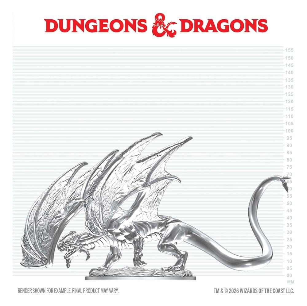 Dungeons & Dragons Nolzur's Marvelous Miniatures Unpainted Miniature Young Sapphire Dragon 20 cm [3]