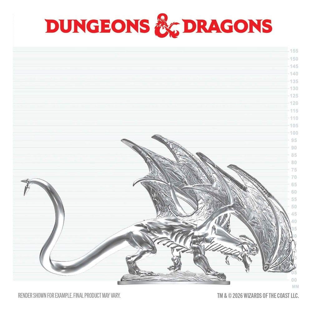 Dungeons & Dragons Nolzur's Marvelous Miniatures Unpainted Miniature Young Sapphire Dragon 20 cm [4]