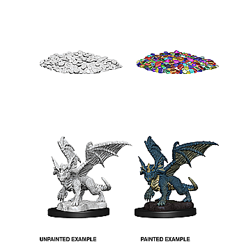 Dungeons & Dragons Nolzurs Marvelous Miniatures - Blue Dragon Wyrmling [1]