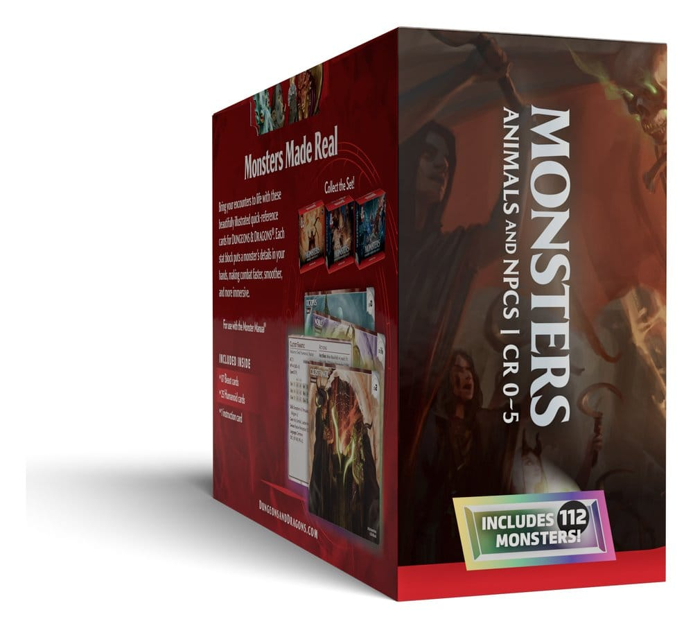 Dungeons & Dragons RPG Reference Cards: Monsters (Animals and NPCs) *English Version* [3]