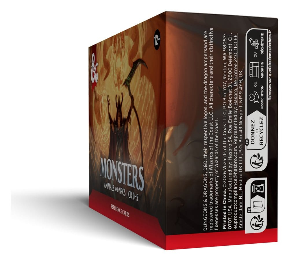 Dungeons & Dragons RPG Reference Cards: Monsters (Animals and NPCs) *English Version* [4]