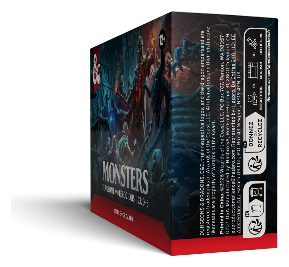 Dungeons & Dragons RPG Reference Cards: Monsters (Fearsome and Ferocious) *English Version* [4]