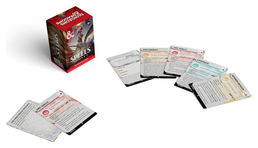 Dungeons & Dragons RPG Reference Cards: Spells (Levels 4-5) *English Version* [2]