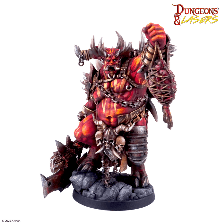 Dungeons & Lasers - Baef the Horned Demon Miniatura 105mm [1]