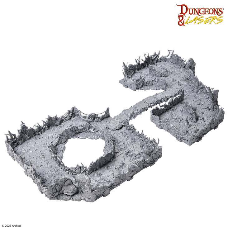 Dungeons & Lasers: Demonic Caves Terrain Set (Unpainted) [2]