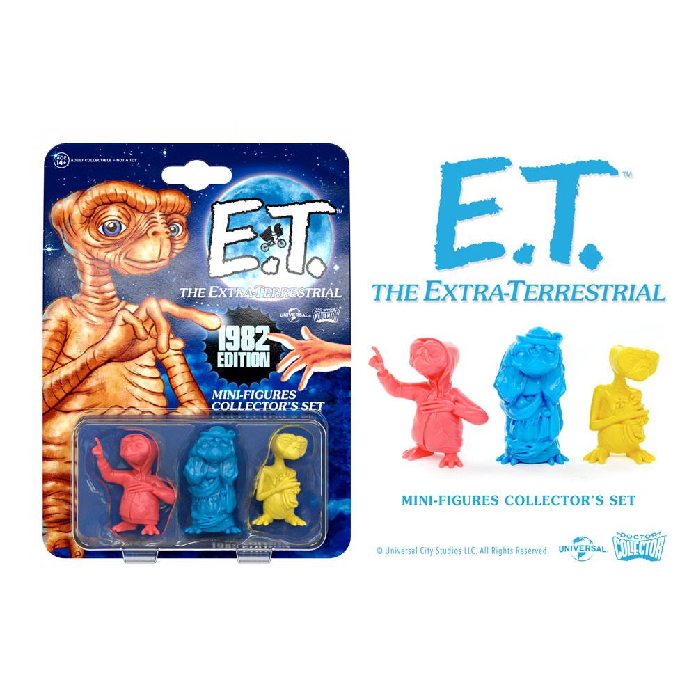 E.T. the Extra-Terrestrial Collector's Set Mini Figures 3-Pack 1982 Edition 5 cm [6]