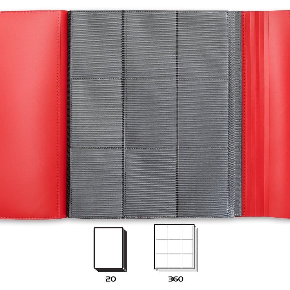 Enhance Binder 9 Pocket Card Binder Red 30 x 25 x 3 cm [2]