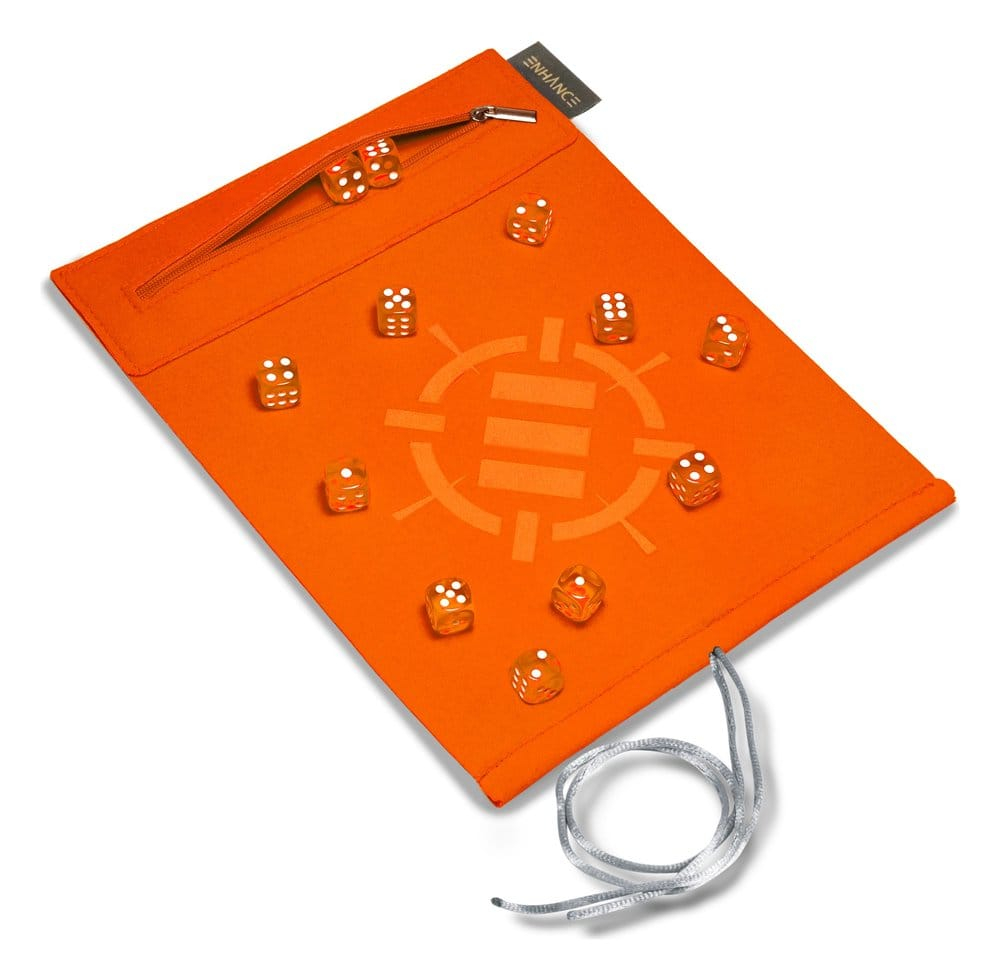 Enhance Tabletop Accessories Roll on a Scroll Dice and Rolling Mat Orange [4]