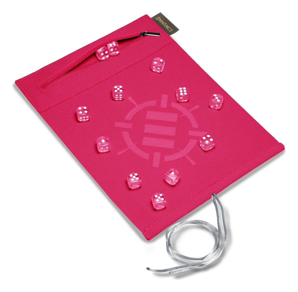 Enhance Tabletop Accessories Roll on a Scroll Dice and Rolling Mat Pink [4]