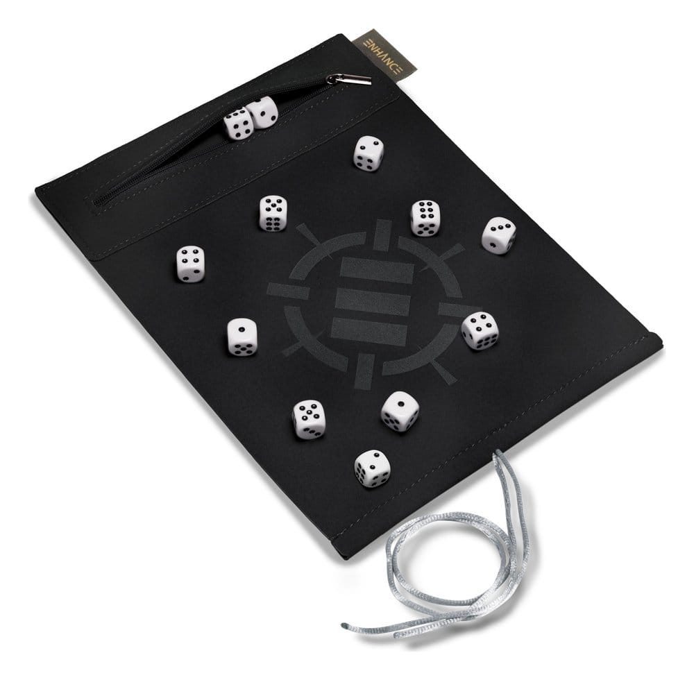 Enhance Tabletop Accessories Roll on a Scroll Dice and Rolling Mat White [4]
