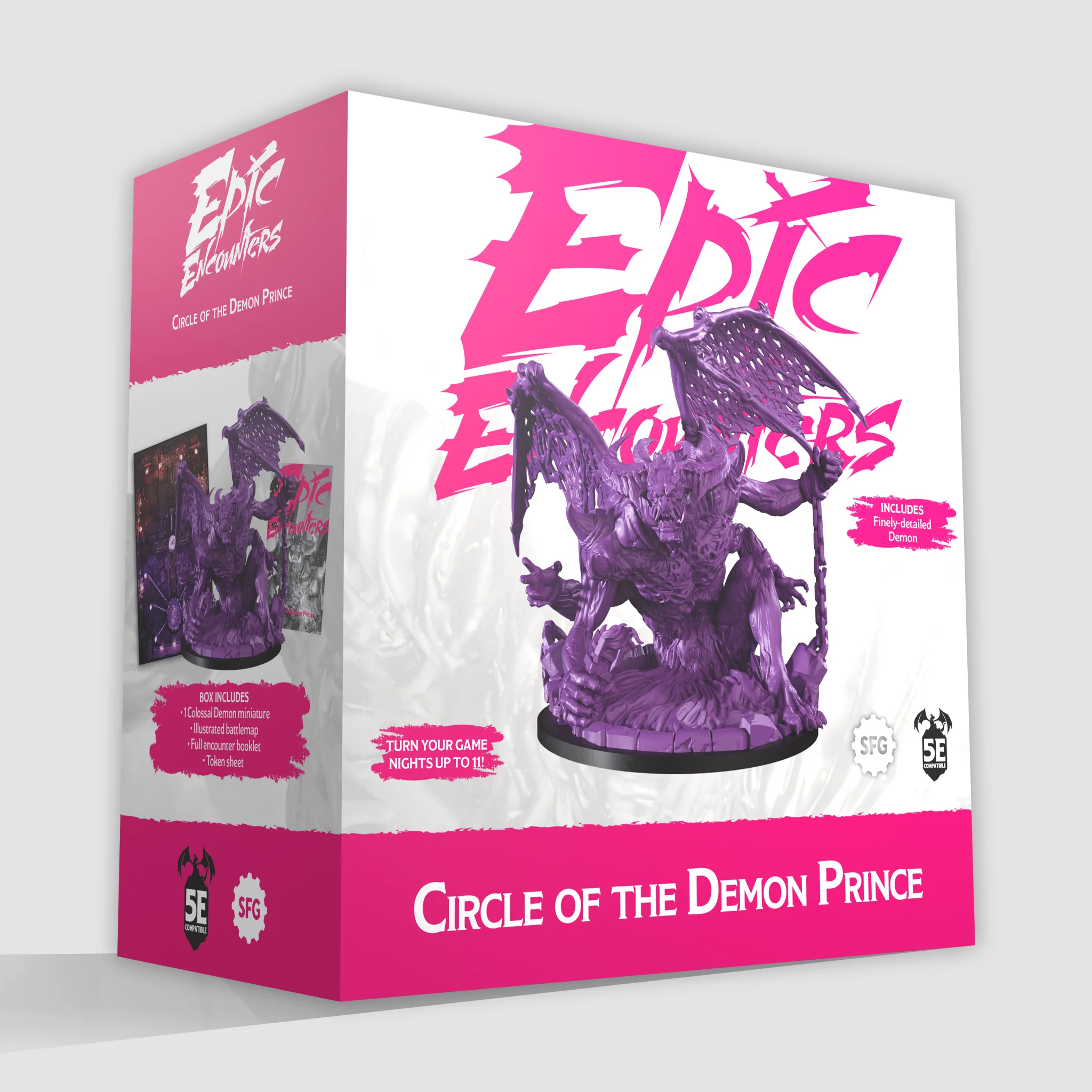 Epic Encounters – Circle of the Demon Prince (Aventura 5E + Miniatura Demon 100mm) [1]