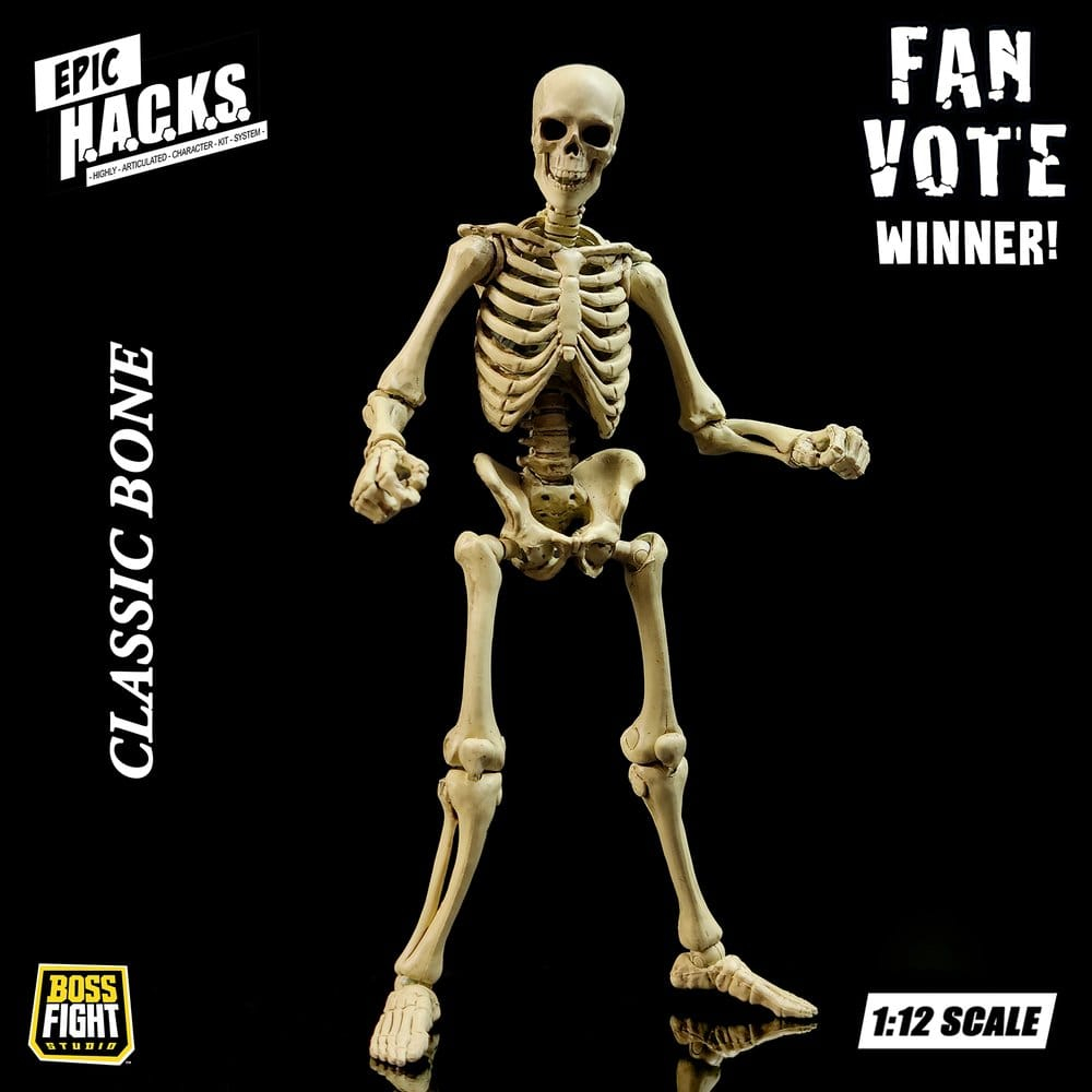 Epic &nbsp;H.A.C.K.S. Action Figure 1/12 Skeleton Blank Classic Bone [3]