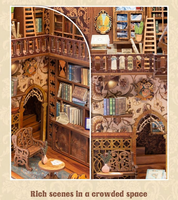 Eternal Bookstore - DIY Book Nook Kit cu LED [7]