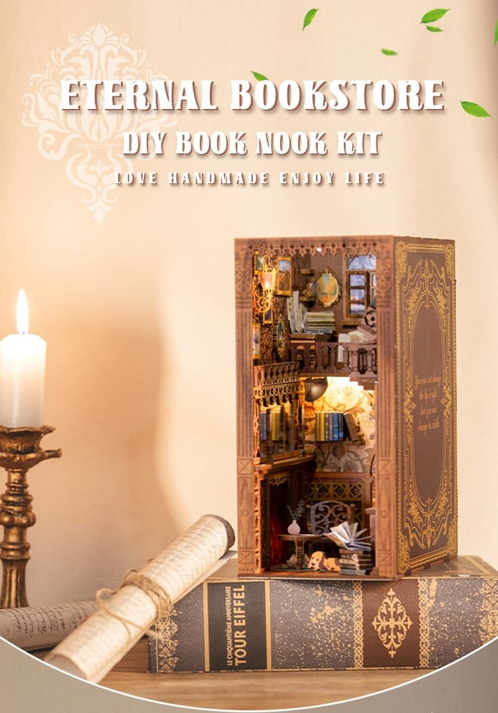 Eternal Bookstore - DIY Book Nook Kit cu LED [4]