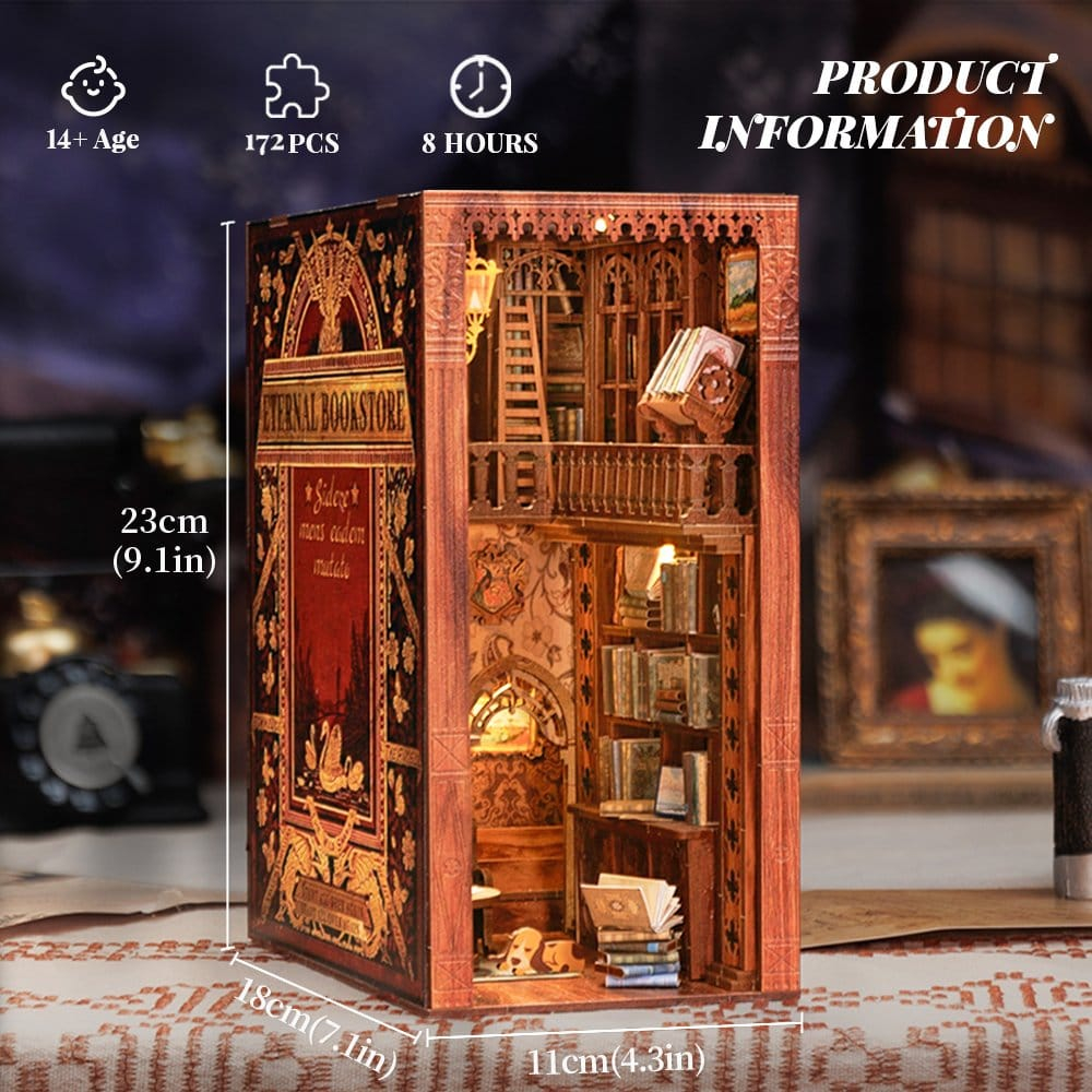 Eternal Bookstore - DIY Book Nook Kit cu LED [10]
