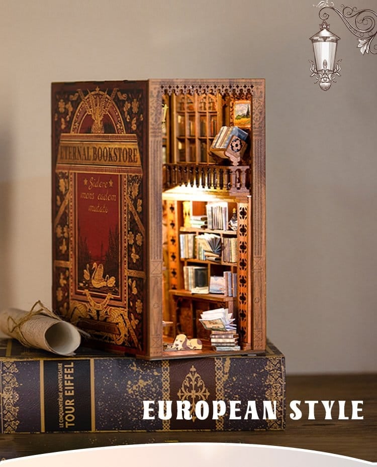 Eternal Bookstore - DIY Book Nook Kit cu LED [5]