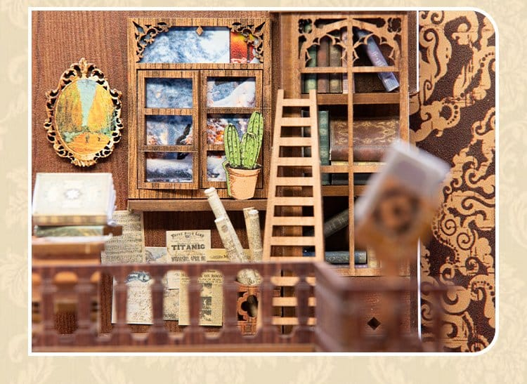 Eternal Bookstore - DIY Book Nook Kit cu LED [9]