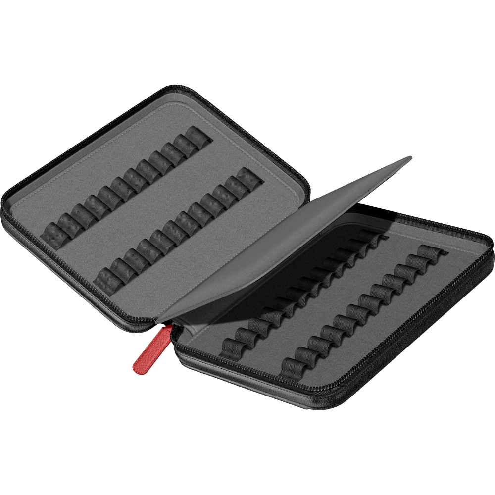 Etui Mapa Piele Zip Case Pen Black - 24 piese [2]
