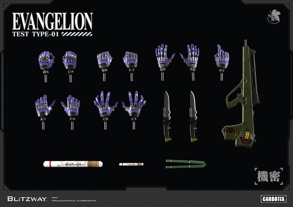 Evangelion Carbotix Action Figure Evangelion Unit-01 Test Type (DX Ver.) 33 cm [18]