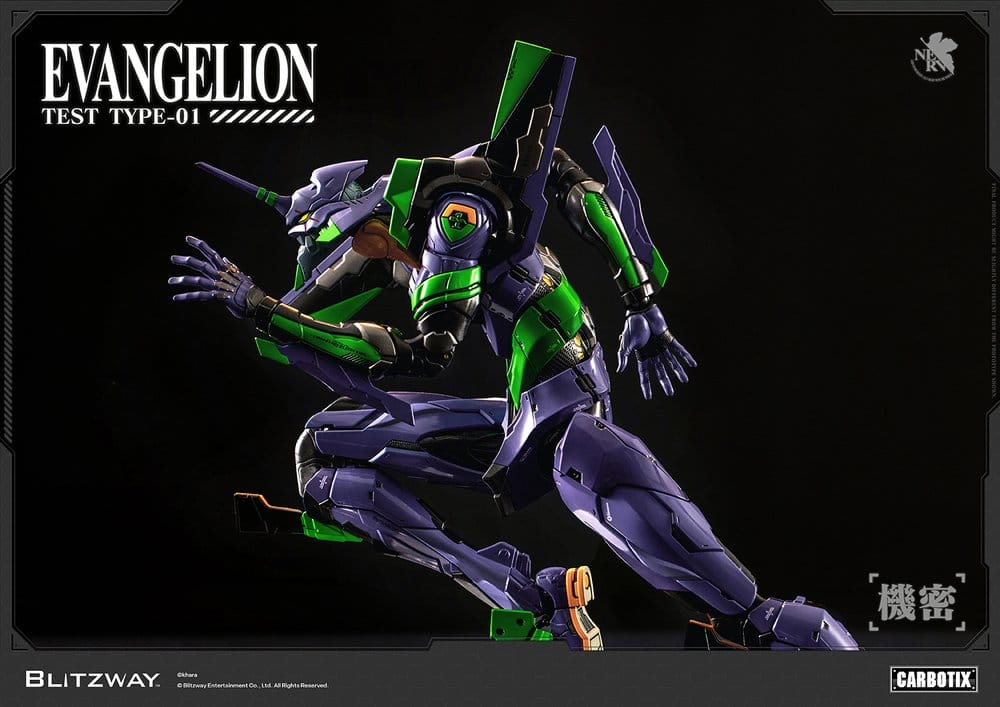 Evangelion Carbotix Action Figure Evangelion Unit-01 Test Type (DX Ver.) 33 cm [3]