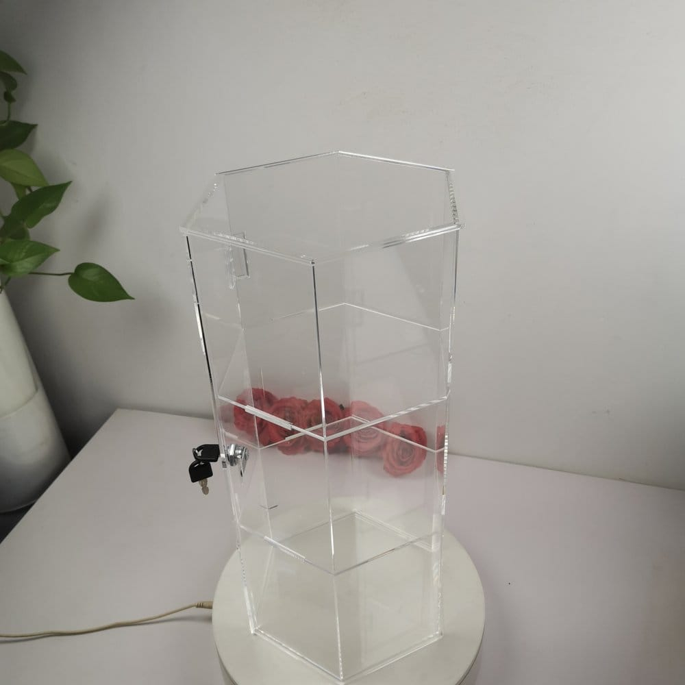 Evoretro 3-Tier Locking Acrylic Hexagon Display Tower [2]