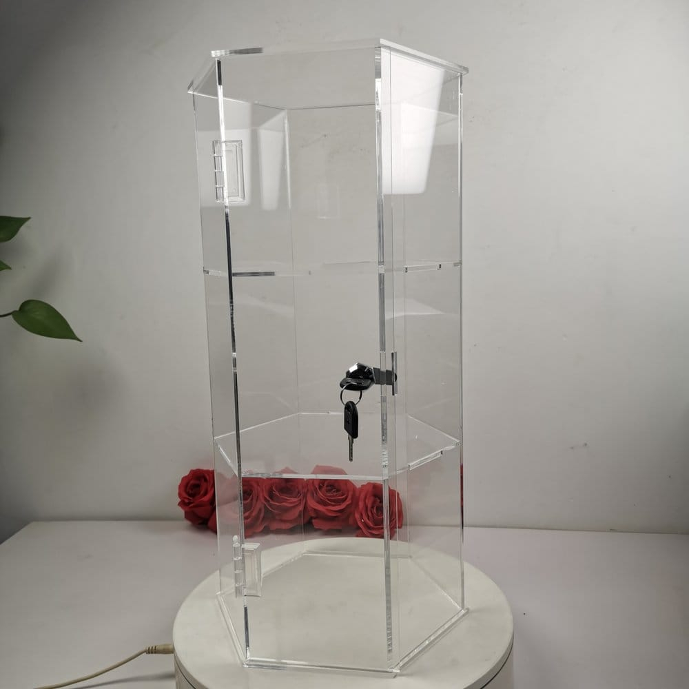 Evoretro 3-Tier Locking Acrylic Hexagon Display Tower [5]