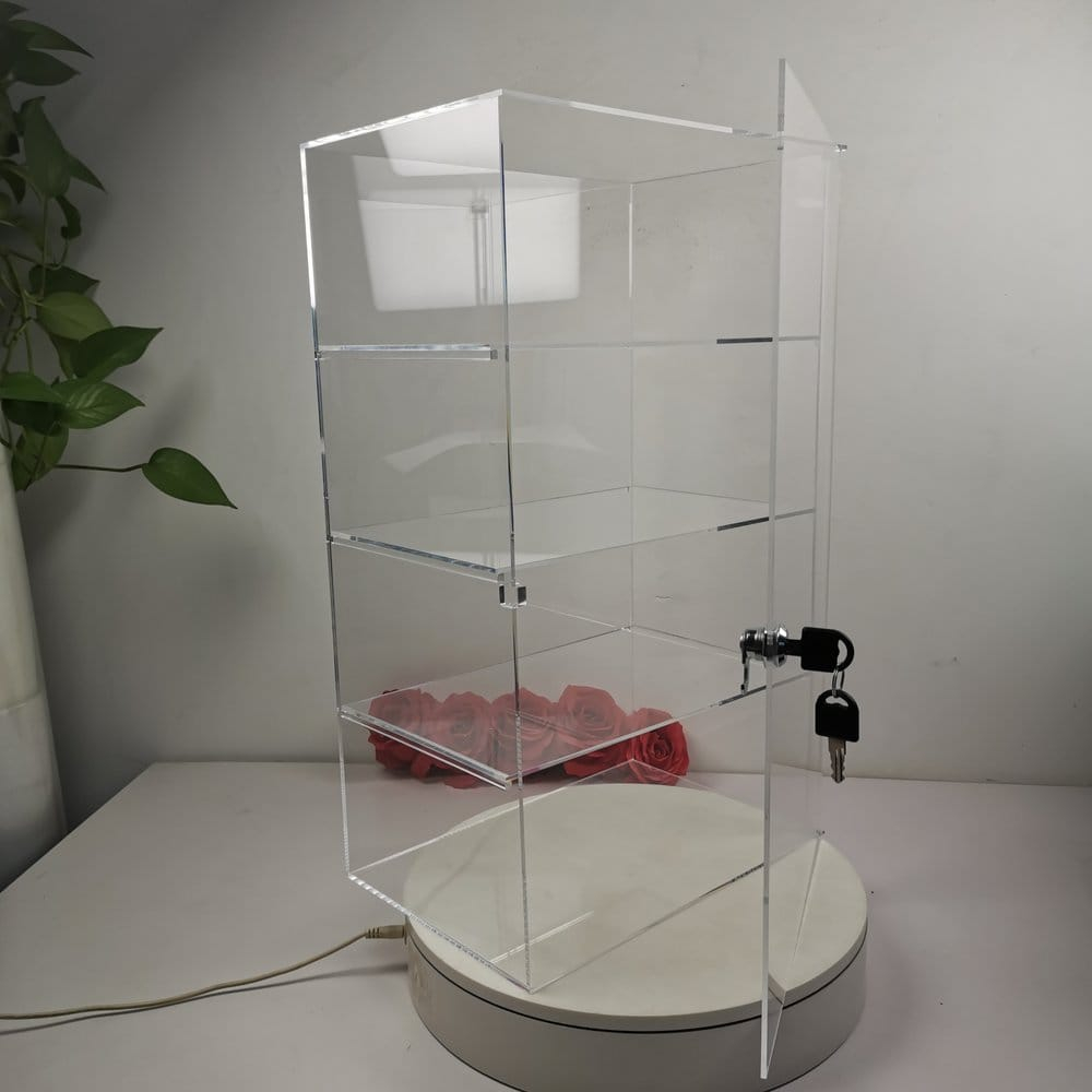 Evoretro 4-Tier Locking Acrylic Tiered Countertop Showcase Display Case [2]