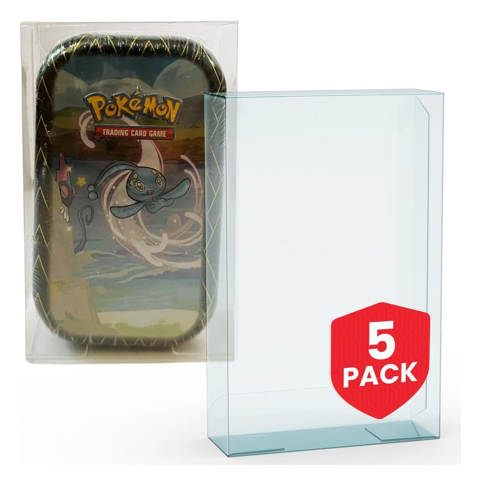 Evoretro PET Protectors 5-Pack for Pokémon Small Tins 8x3x13cm [7]