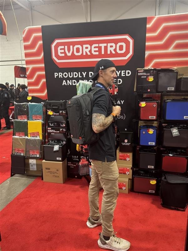 Evoretro Travel Backpack and Mini-Carrying Case Bundle Kit Black [6]
