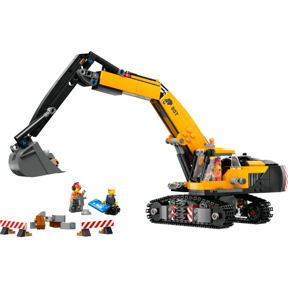 LEGO City Excavator galben de constructii 60420 [7]