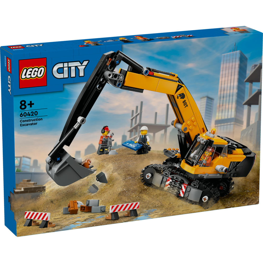 LEGO City Excavator galben de constructii 60420 [2]