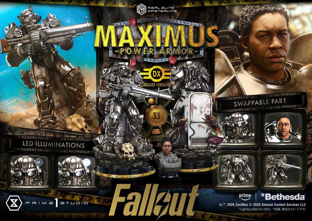 Fallout Real Elite Masterline Statue 1/4 Maximus Power Armor DX Bonus Version 67 cm [15]