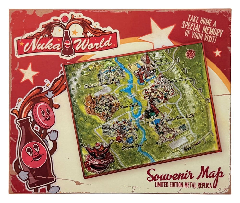 Fallout Replica Metal Map Nuka-World Limited Edition 16 x 13 cm [4]