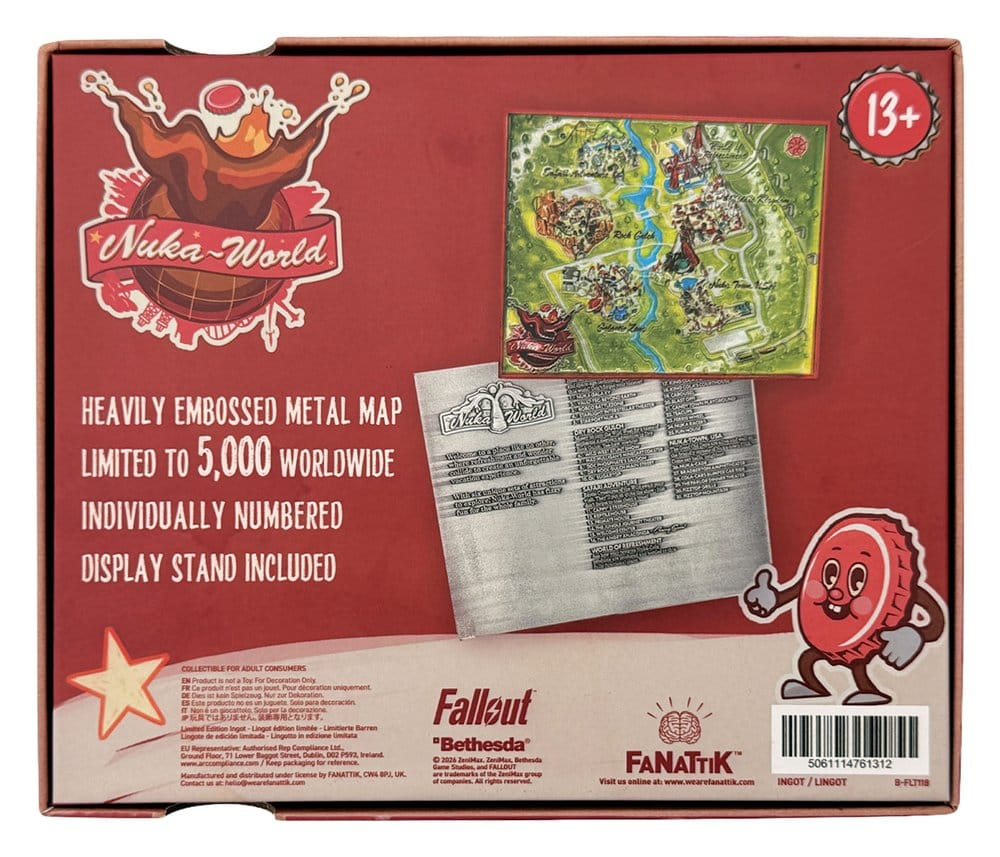 Fallout Replica Metal Map Nuka-World Limited Edition 16 x 13 cm [3]