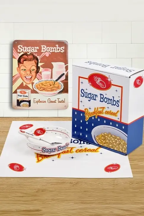 Fallout Sugar Bombs – Breakfast Bundle Colectie Retro cu Bol, Lingura si Poster [2]
