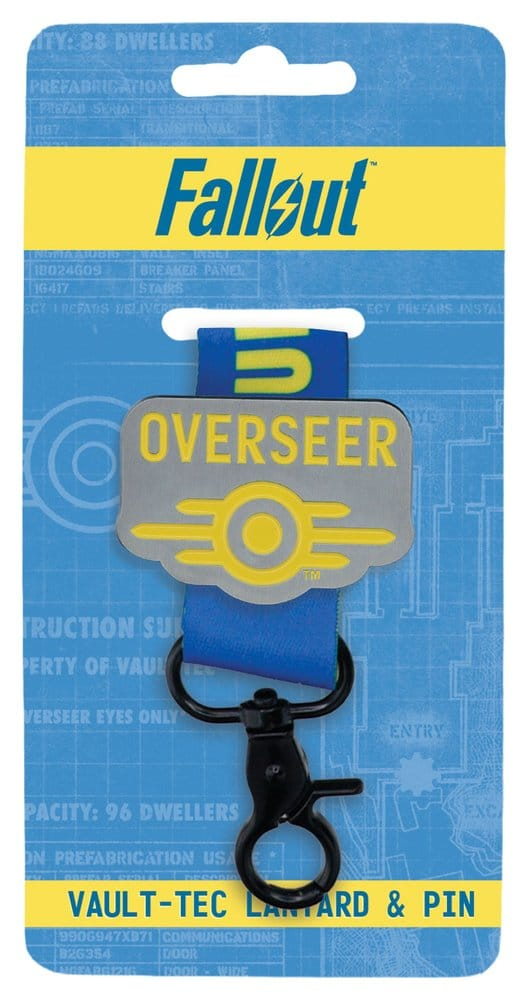 Fallout Vault-Tec Overseer Lanyard & Pin Badge Set [4]