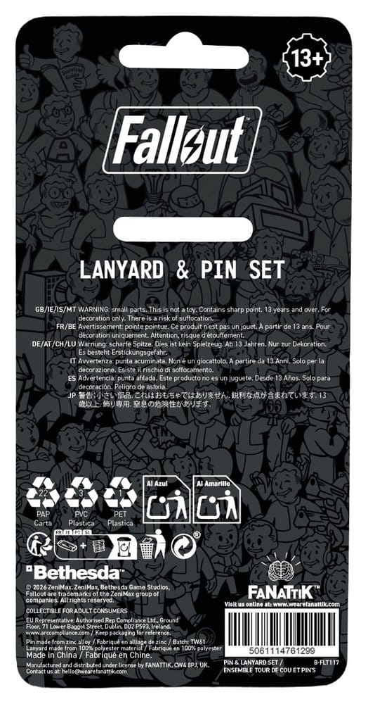 Fallout Vault-Tec Overseer Lanyard & Pin Badge Set [2]