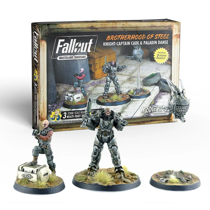 Fallout Wasteland Warfare – Brotherhood of Steel Knight-Captain Cade & Paladin Danse [1]