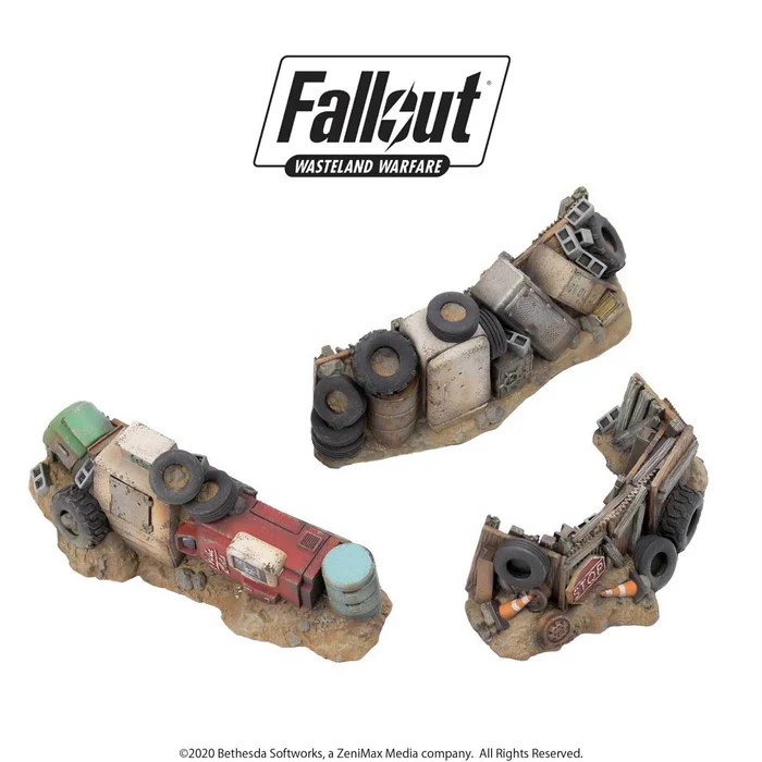Fallout Wasteland Warfare Junk Barricades Terrain [1]