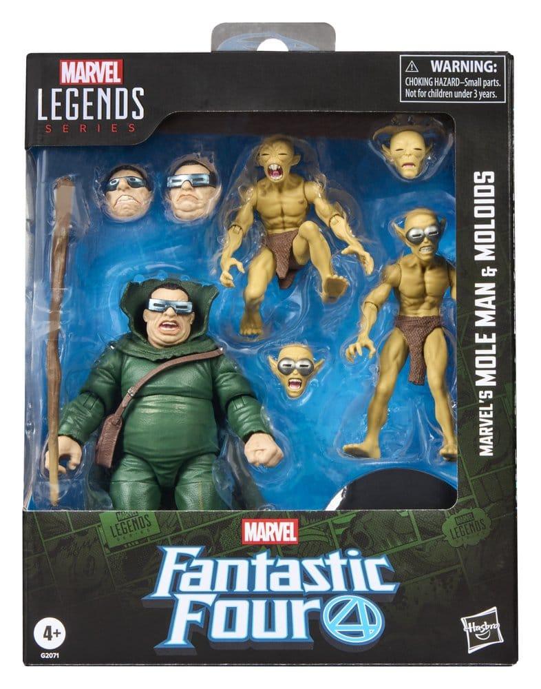 Fantastic Four Marvel Legends Action Figure 3-Pack Marvel's Mole Man & Moloids 15 cm [4]