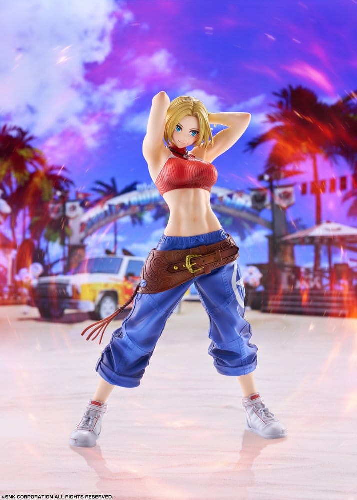 Fighting Girls Collection The King of Fighters XV PVC Figure 1/7 Blue Mary AmiAmi Limited Edition 26 cm [16]