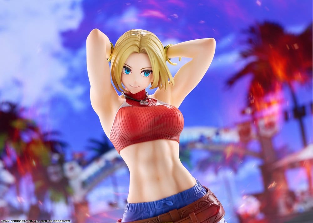Fighting Girls Collection The King of Fighters XV PVC Figure 1/7 Blue Mary AmiAmi Limited Edition 26 cm [8]